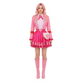Descendants Pink Women Pink Outfit Cosplay Costume Halloween Carnival Party Suit