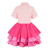 Descendants Pink Women Pink Outfit Cosplay Costume Halloween Carnival Party Suit