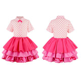 Descendants Pink Women Pink Outfit Cosplay Costume Halloween Carnival Party Suit