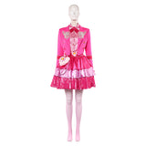 Descendants Princess Pink of Hearts Women Pink Outfit Cosplay Costume Halloween Carnival Party Suit