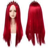 Descendants Queen of Hearts Wig Red Wig Heat Resistant Synthetic Hair Cosplay Accessories