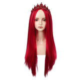 Descendants Queen of Hearts Wig Red Wig Heat Resistant Synthetic Hair Cosplay Accessories