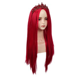 Descendants Queen of Hearts Wig Red Wig Heat Resistant Synthetic Hair Cosplay Accessories