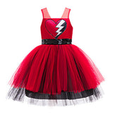 Descendants Red Kids Children Red Dress Cosplay Costume Halloween Carnival Party Suit