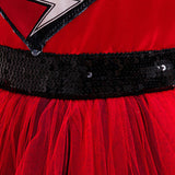 Descendants Red Kids Children Red Dress Cosplay Costume Halloween Carnival Party Suit