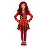 Descendants Red Kids Children Red Outfit Cosplay Costume Halloween Carnival Party Suit