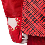 Descendants Red Women Red Leather Suit Cosplay Costume Halloween Carnival Party Suit