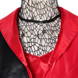 Descendants Red Women Red Leather Suit Cosplay Costume Halloween Carnival Party Suit
