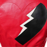 Descendants Red Women Red Leather Suit Cosplay Costume Halloween Carnival Party Suit