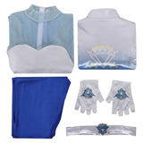 Descendants: Wicked Wonderland Chloe Women Blue Outfit Cosplay Costume Halloween Carnival Party Suit