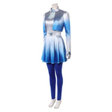 Descendants: Wicked Wonderland Chloe Women Blue Outfit Cosplay Costume Halloween Carnival Party Suit