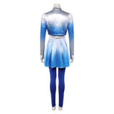 Descendants: Wicked Wonderland Chloe Women Blue Outfit Cosplay Costume Halloween Carnival Party Suit