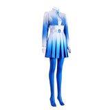 Descendants: Wicked Wonderland Chloe Women Blue Outfit Cosplay Costume Halloween Carnival Party Suit