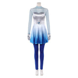Descendants: Wicked Wonderland Chloe Women Blue Outfit Cosplay Costume Halloween Carnival Party Suit