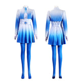 Descendants: Wicked Wonderland Chloe Women Blue Outfit Cosplay Costume Halloween Carnival Party Suit