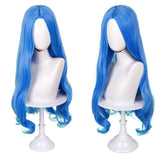 Descendants: Wicked Wonderland Evie Blue Cosplay Wig Heat Resistant Synthetic Hair Carnival Halloween Party Props