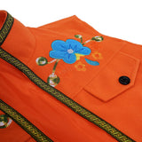 Descendants: Wicked Wonderland Luis Madrigal Embroidered Orange Vest Cosplay Costume Halloween Carnival Party Suit