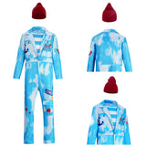 Descendants: Wicked Wonderland Mr. Smee Blue Outfit Cosplay Costume Halloween Carnival Party Suit