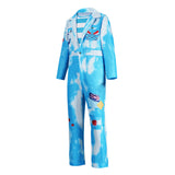 Descendants: Wicked Wonderland Mr. Smee Blue Outfit Cosplay Costume Halloween Carnival Party Suit