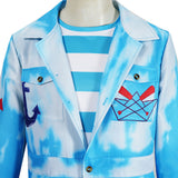 Descendants: Wicked Wonderland Mr. Smee Blue Outfit Cosplay Costume Halloween Carnival Party Suit