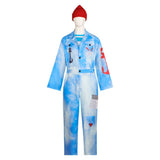 Descendants: Wicked Wonderland Mr. Smee Kids Children Blue Outfit Cosplay Costume Halloween Carnival Party Suit