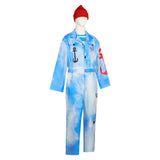 Descendants: Wicked Wonderland Mr. Smee Kids Children Blue Outfit Cosplay Costume Halloween Carnival Party Suit