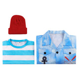 Descendants: Wicked Wonderland Mr. Smee Kids Children Blue Outfit Cosplay Costume Halloween Carnival Party Suit