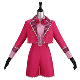 Descendants: Wicked Wonderland Pink Women Pink Shorts Set Cosplay Costume Halloween Carnival Party Suit