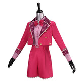 Descendants: Wicked Wonderland Pink Women Pink Shorts Set Cosplay Costume Halloween Carnival Party Suit