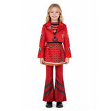 Descendants: Wicked Wonderland Red Kids Children Red Flared Pants Suit Cosplay Costume Halloween Carnival Party Suit