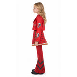Descendants: Wicked Wonderland Red Kids Children Red Flared Pants Suit Cosplay Costume Halloween Carnival Party Suit