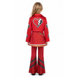 Descendants: Wicked Wonderland Red Kids Children Red Flared Pants Suit Cosplay Costume Halloween Carnival Party Suit