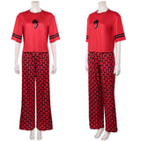 Descendants: Wicked Wonderland Red Red Pajamas Cosplay Costume Halloween Carnival Party Suit