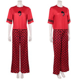 Descendants: Wicked Wonderland Red Red Pajamas Cosplay Costume Halloween Carnival Party Suit