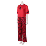Descendants: Wicked Wonderland Red Red Pajamas Cosplay Costume Halloween Carnival Party Suit