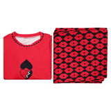 Descendants: Wicked Wonderland Red Red Pajamas Cosplay Costume Halloween Carnival Party Suit