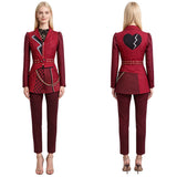 Descendants: Wicked Wonderland Red Red Uniform Cosplay Costume Halloween Carnival Party Suit