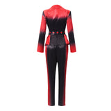 Descendants: Wicked Wonderland Red Women Red and Black Suit Cosplay Costume Halloween Carnival Party Suit