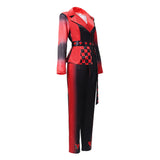Descendants: Wicked Wonderland Red Women Red and Black Suit Cosplay Costume Halloween Carnival Party Suit