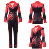 Descendants: Wicked Wonderland Red Women Red and Black Suit Cosplay Costume Halloween Carnival Party Suit