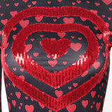 Descendants: Wicked Wonderland Red Women Red Set Cosplay Costume Halloween Carnival Party Suit