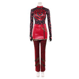 Descendants: Wicked Wonderland Red Women Red Set Cosplay Costume Halloween Carnival Party Suit