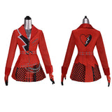 Descendants: Wicked Wonderland Red Women Red Skirt Set Cosplay Costume Halloween Carnival Party Suit