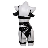 Devil Bat 3 Black Lingerie For Women Cosplay Costume Outfits Halloween Carnival Suit