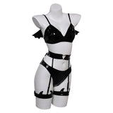 Devil Bat 3 Black Lingerie For Women Cosplay Costume Outfits Halloween Carnival Suit