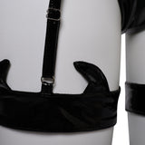 Devil Bat 3 Black Lingerie For Women Cosplay Costume Outfits Halloween Carnival Suit