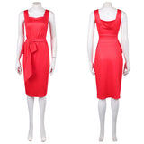 Disclosure Day Marry Red Dress Cosplay Costume Halloween Carnival Party Suit