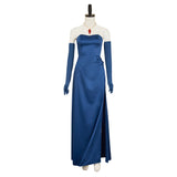 Dispatch Blazer Woman Blue Cosplay Costume Evening Gown Halloween Carnival Party Suit