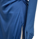 Dispatch Blazer Woman Blue Cosplay Costume Evening Gown Halloween Carnival Party Suit