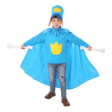 Dog Man Blue Outfit Kids Cosplay Costume Halloween Carnival Party Suit